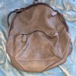 Brandy Melville gray mini backpack